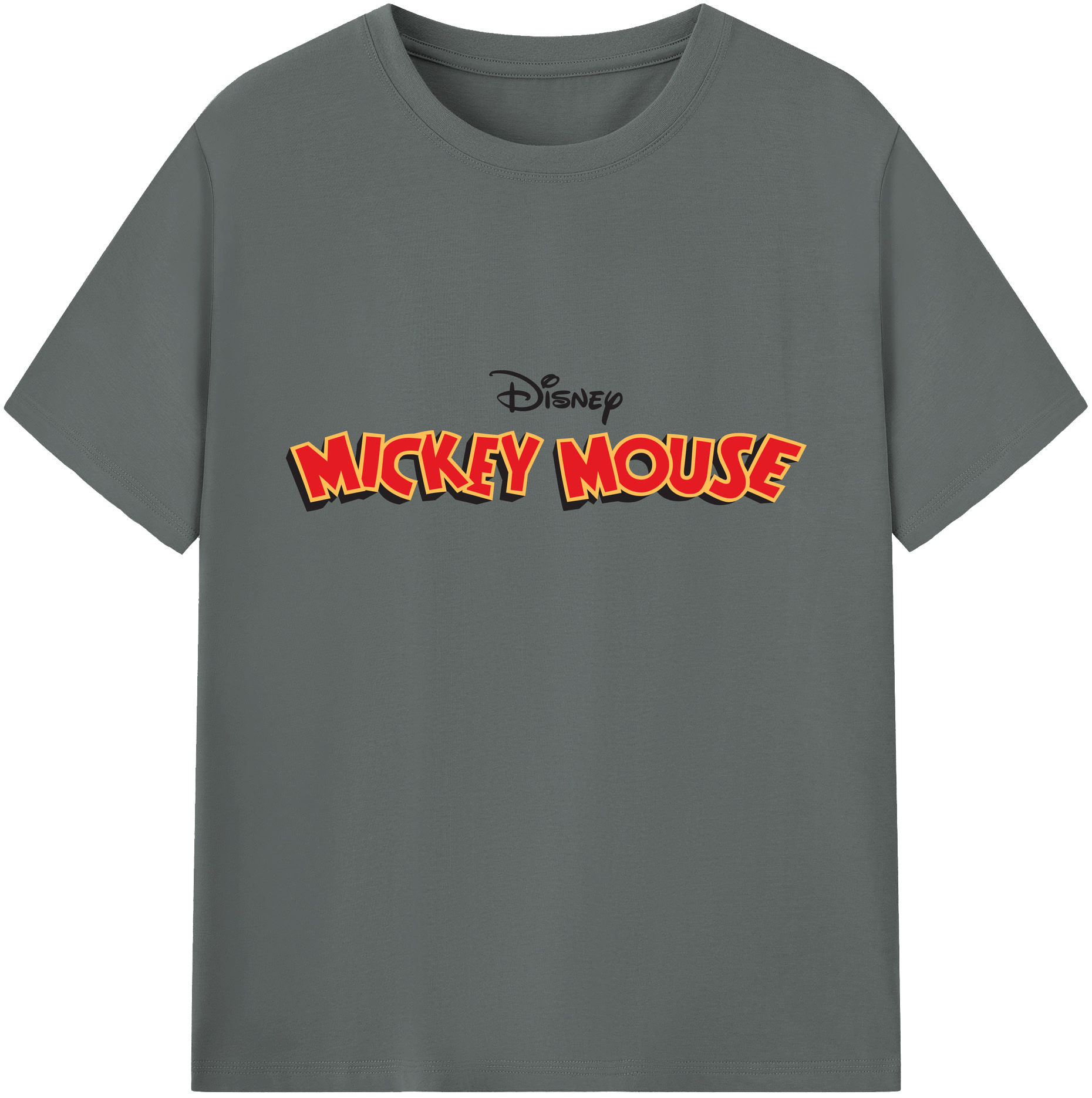 ミッキーマウス Mickey Mouse 綿100％ メンズ半袖Tシャツ｜肌触りやわらか＆通気性